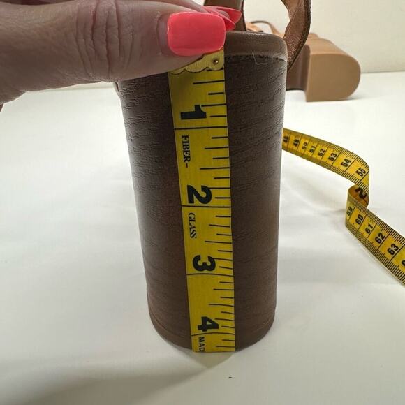 NWOB | Lucky Brand | Imana Fisherman Platform Heel Sandal | Tan | Size 8.5 - Picture 15 of 15